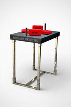 Kong Arm Wrestling table | 100% Steel Frame with Metal table Side hand grip poles | Premium Quality Rexine | waterproof Wooden Top