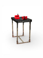 Kong Arm Wrestling table | 100% Steel Frame with Metal table Side hand grip poles | Premium Quality Rexine | waterproof Wooden Top