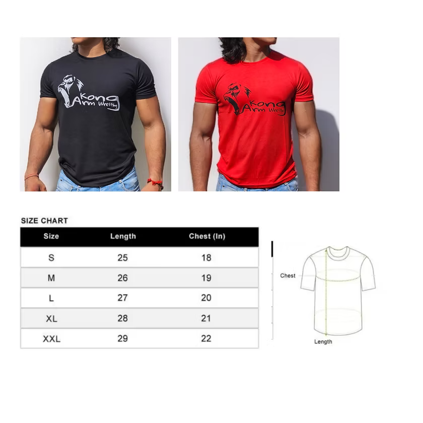 Kong T-Shirt - KONG ARM WRESTLING-arm wrestling grips|handle|equpiments