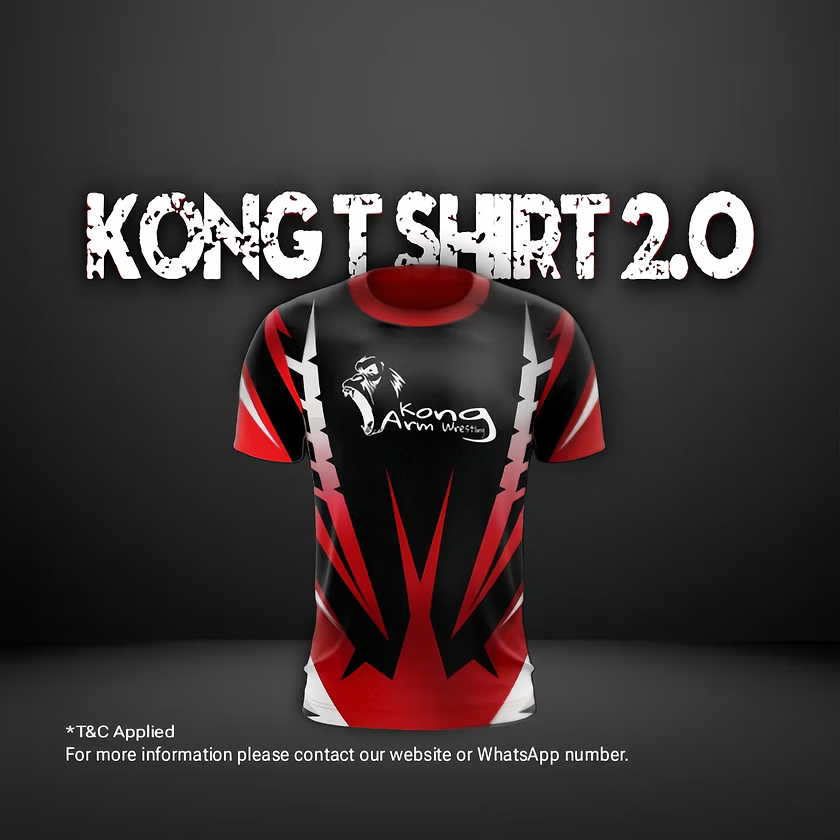 Kong Tshirt 3.o - KONG ARM WRESTLING-arm wrestling grips|handle|equpiments