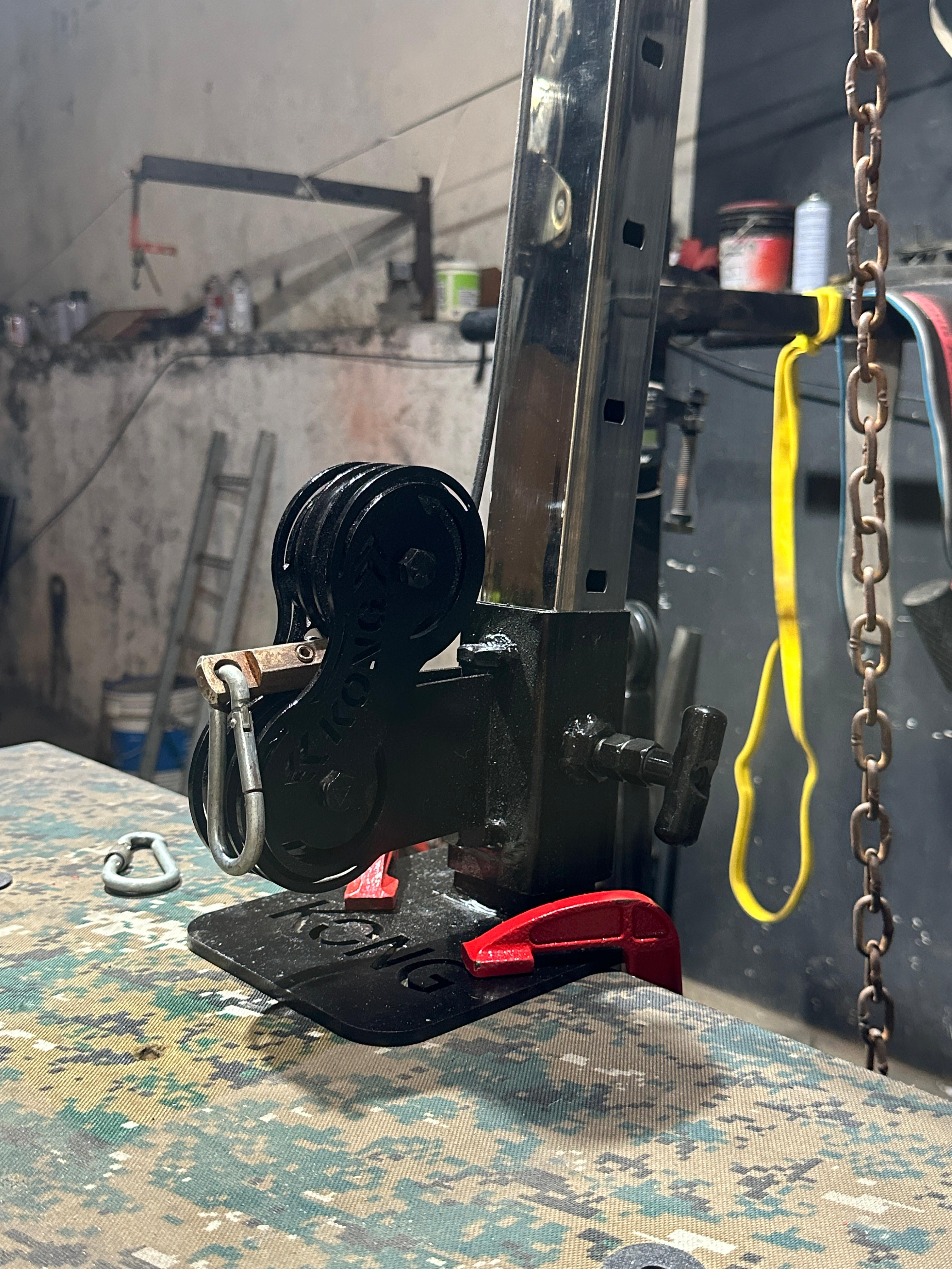 Kong 3 Way Adjustable Max |  100% SSxMS Metal | Aluminium Pulley Wheels | Arm Wrestling Pulley